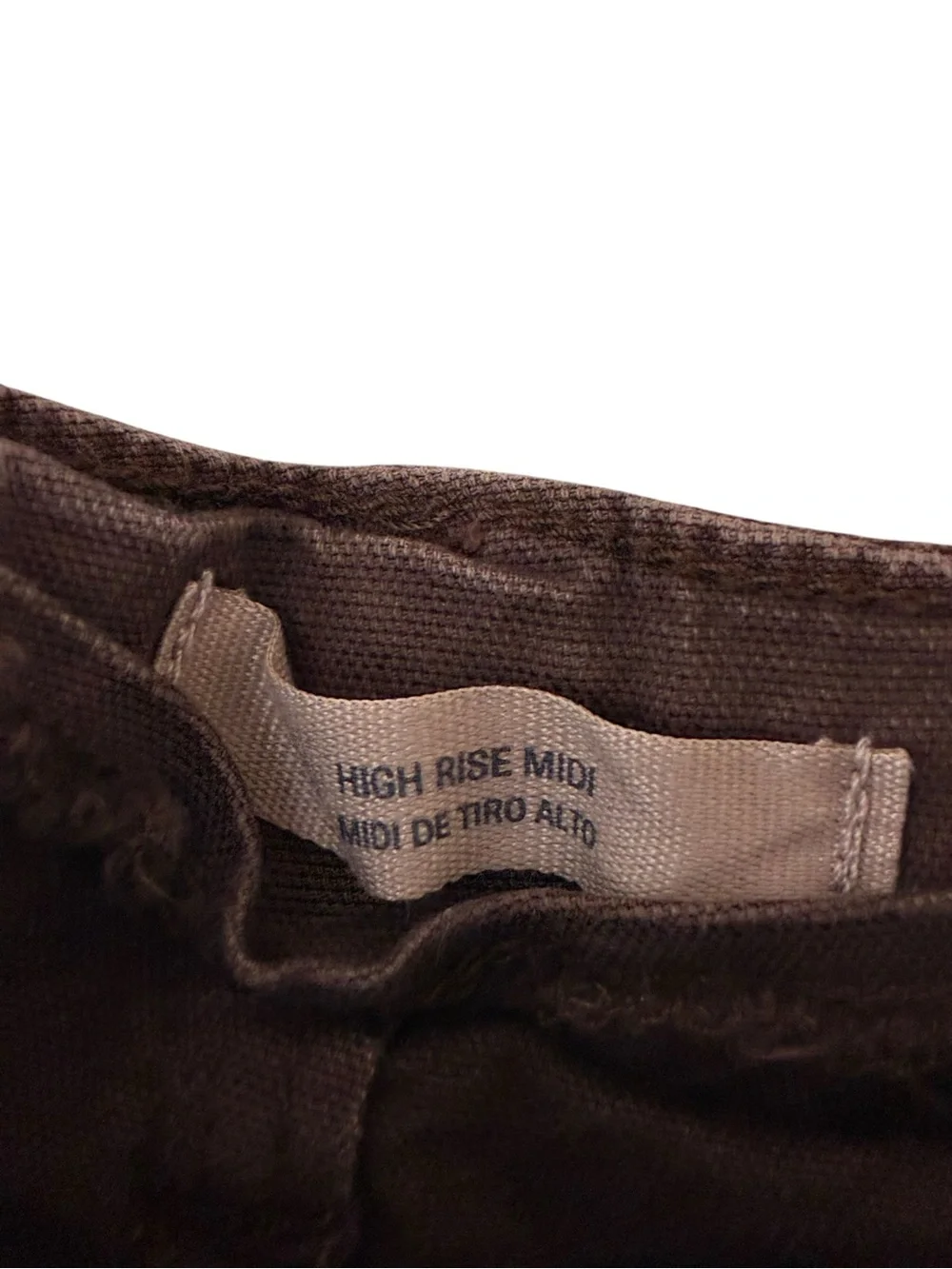 Universal Thread | Brown high rise midi cotton shorts sailor cut size 6/28